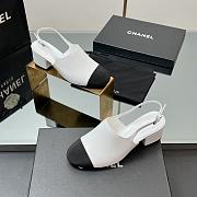 Chanel spring and summer new sandals with embroidery and timeless classic elements heel height: 5cm - 5