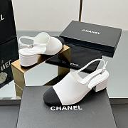 Chanel spring and summer new sandals with embroidery and timeless classic elements heel height: 5cm - 6