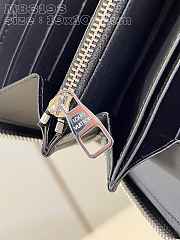   LV* men's and women's black long wallet, calfskin, printed with VIP logo M83193 size: 19.5 x 10.5 x 2.5 cm - 5