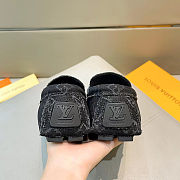 LV Driver Mocassin denim material 1ACPWC - 6