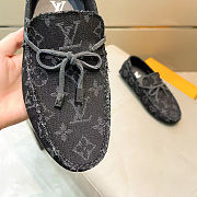 LV Driver Mocassin denim material 1ACPWC - 3