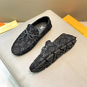LV Driver Mocassin denim material 1ACPWC - 2