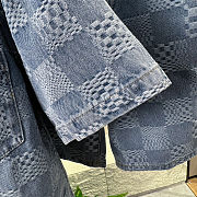 LV Men's jacquard checkered denim clothes - 4
