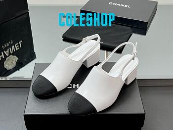 Chanel spring and summer new sandals with embroidery and timeless classic elements heel height: 5cm