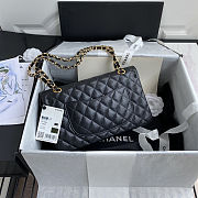 Chanel Flap Bag Caviar In Black 25cm With Gold Hardware - 4