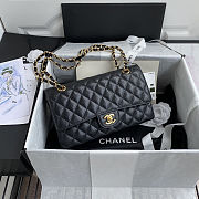 Chanel Flap Bag Caviar In Black 25cm With Gold Hardware - 5