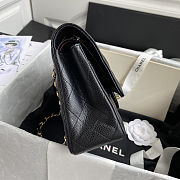 Chanel Flap Bag Caviar In Black 25cm With Gold Hardware - 2