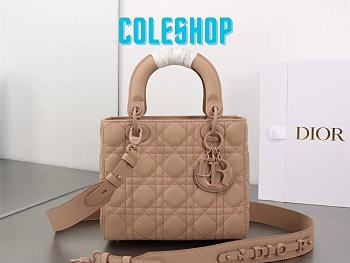 Dior Small Lady Bag Matte Pink 20cm 