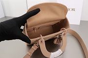 Dior Small Lady Bag Matte Pink 20cm  - 4