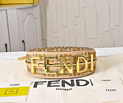 Fendi Fendigraphy Mini Dove Gray Bag 20x13x7.5cm - 6