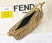 Fendi Fendigraphy Mini Dove Gray Bag 20x13x7.5cm - 5