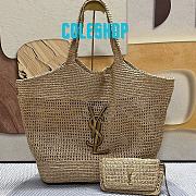 YSL Icare In Raffia Maxi Shopping Bag 55x43x5cm - 1