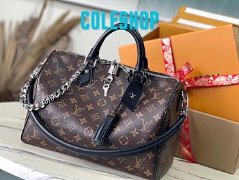 Louis Vuitton LV Speedy Soft 30 Dark Black Monogram 30x21x17cm