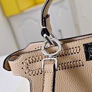 Fendi Peekaboo ISeeU Small Brown Leather Bag FF Interlacing 27x21x11cm - 4