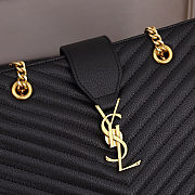 YSL Shopping Tote Bag Black 33x22x15cm - 3