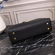 YSL Shopping Tote Bag Black 33x22x15cm - 4