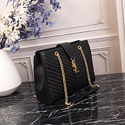 YSL Shopping Tote Bag Black 33x22x15cm - 6