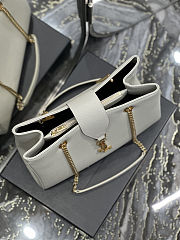 YSL Cassandra White Tote Shopper Bag 33x22x15cm - 4