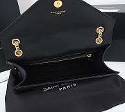 YSL Collège Medium Leather Shoulder Bag In Nero Gold size 31*20*8cm - 5
