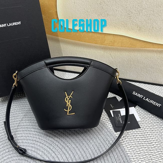 YSL Celia Mini Tote Leather Black Bag 29x19.5x10cm - 1