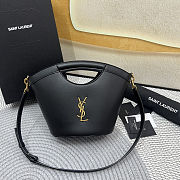 YSL Celia Mini Tote Leather Black Bag 29x19.5x10cm - 3