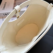 YSL Celia Mini Tote Leather White Bag 29x19.5x10cm - 5