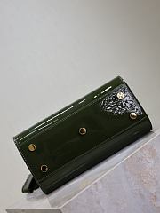 YSL Sac De Jour Bag Green Patent 22x18x10.5cm - 5