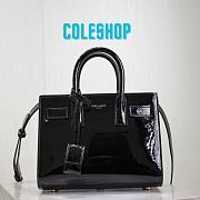 YSL Sac De Jour Bag Black Patent 22x18x10.5cm - 1