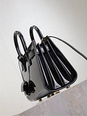 YSL Sac De Jour Bag Black Patent 22x18x10.5cm - 5