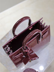 YSL Sac De Jour Bag Red Patent 22x18x10.5cm - 2