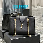 YSL Cassandra Black Tote Shopper Bag 33x22x15cm - 1