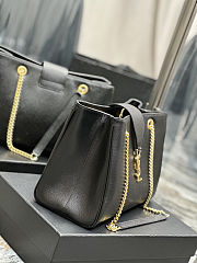 YSL Cassandra Black Tote Shopper Bag 33x22x15cm - 5