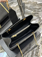 YSL Cassandra Black Tote Shopper Bag 33x22x15cm - 4