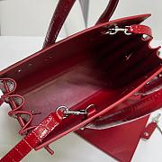 YSL Sac De Jour Red Crocodile Bag 26x20.5x12.5cm - 4