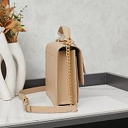 YSL Sunset Top Handle In Smooth Leather Beige 25x18x5cm - 2