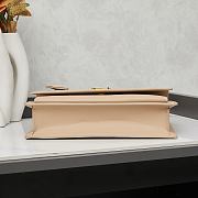 YSL Sunset Top Handle In Smooth Leather Beige 25x18x5cm - 5