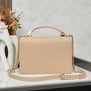 YSL Sunset Top Handle In Smooth Leather Beige 25x18x5cm - 6
