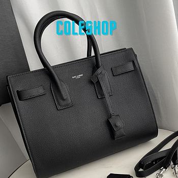 YSL Sac De Jour Bag Leather Black 26cm