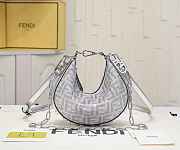 FENDI Mini Fendi graphy Bag - Silver 16cm - 1