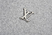 LV metal wool zipper hoodie grey 1V2024FW  - 6