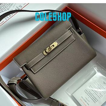 Hermes Kelly messenger grey 25cm