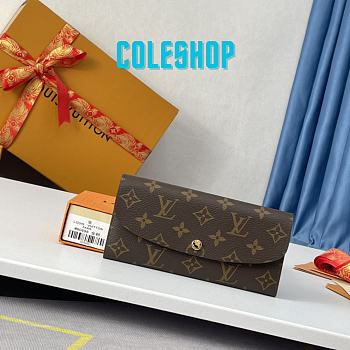 Louis Vuitton Emily Wallet Long Wallet  M61289 size 19 cm