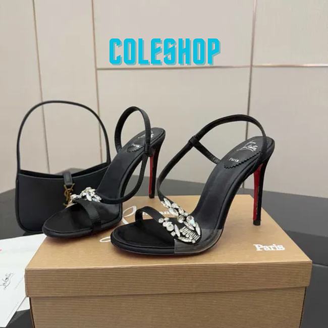 Christian Louboutin Rosalie 100mm Pumps Black Heel 10cm - 1