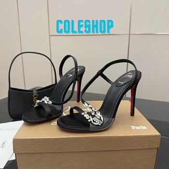 Christian Louboutin Rosalie 100mm Pumps Black Heel 10cm