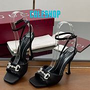 Gucci Women's high heel with crystal Horsebit Black 10.5cm - 1