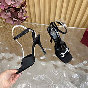 Gucci Women's high heel with crystal Horsebit Black 10.5cm - 6