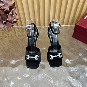 Gucci Women's high heel with crystal Horsebit Black 10.5cm - 5