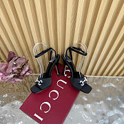 Gucci Women's high heel with crystal Horsebit Black 10.5cm - 4