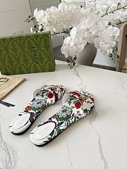 Gucci Slide Horsebit White Multicolor Slides - 4