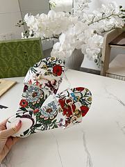 Gucci Slide Horsebit White Multicolor Slides - 2